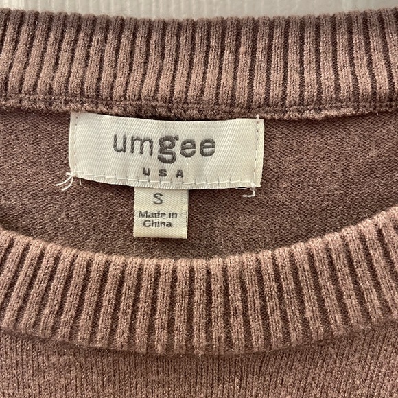 Free People Brown Ruffle Hem Sweater - Picture 3 of 3